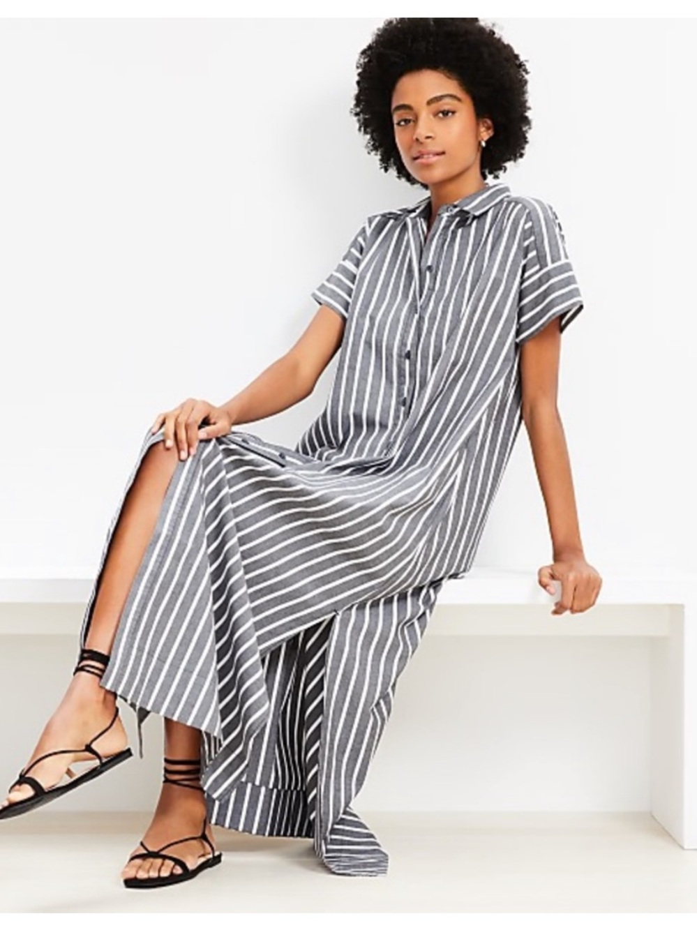 Loft Maxi Shirt Dress